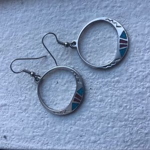 Silver Tribal Earrings